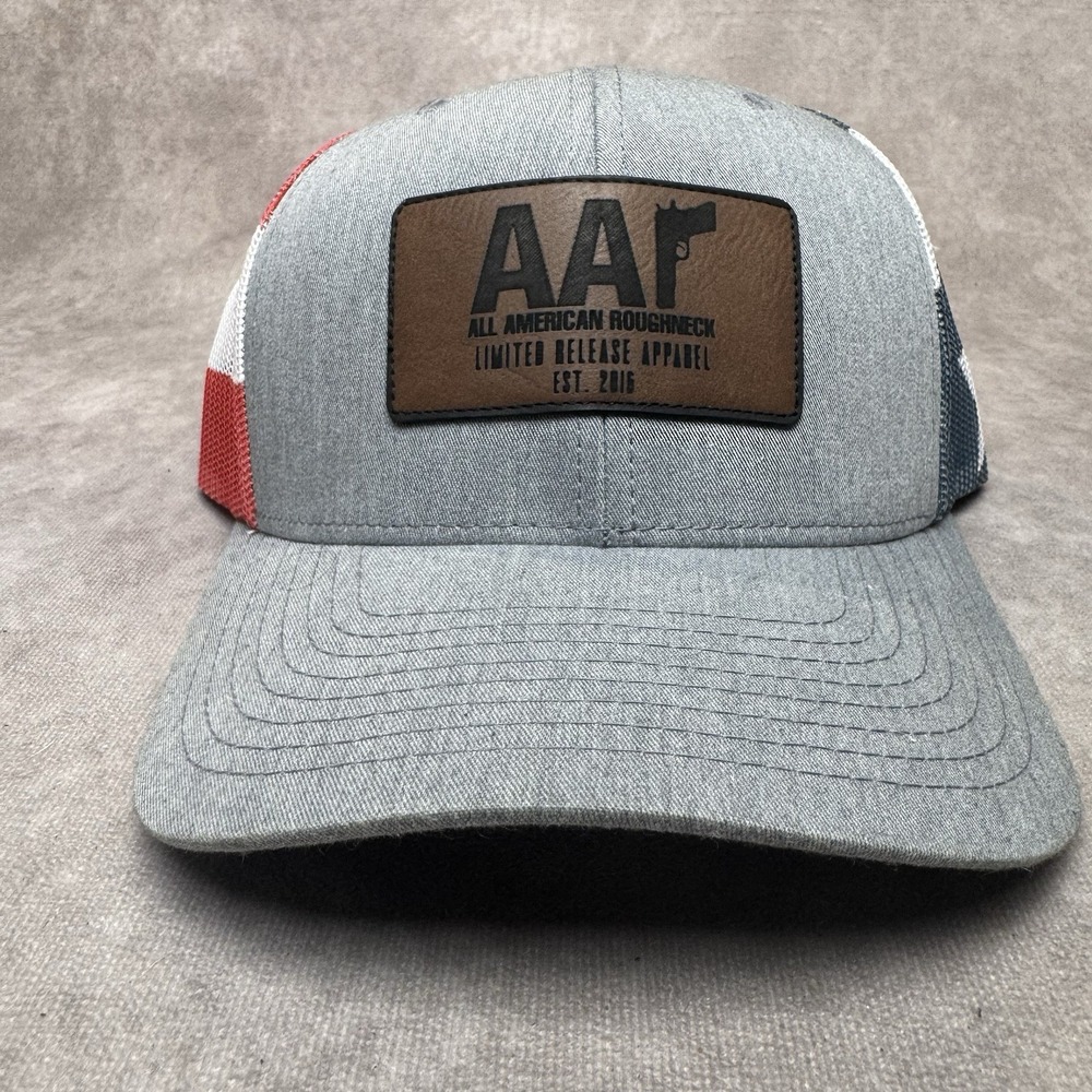 All American Roughneck AAR Logo  Performance Hat American Flag Stars Richardson